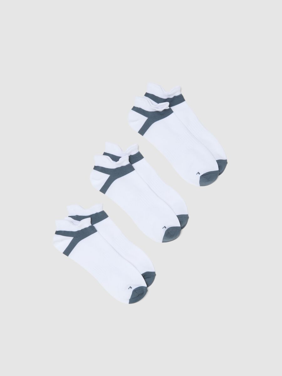 Multicolour Sport Socks Tripack_0