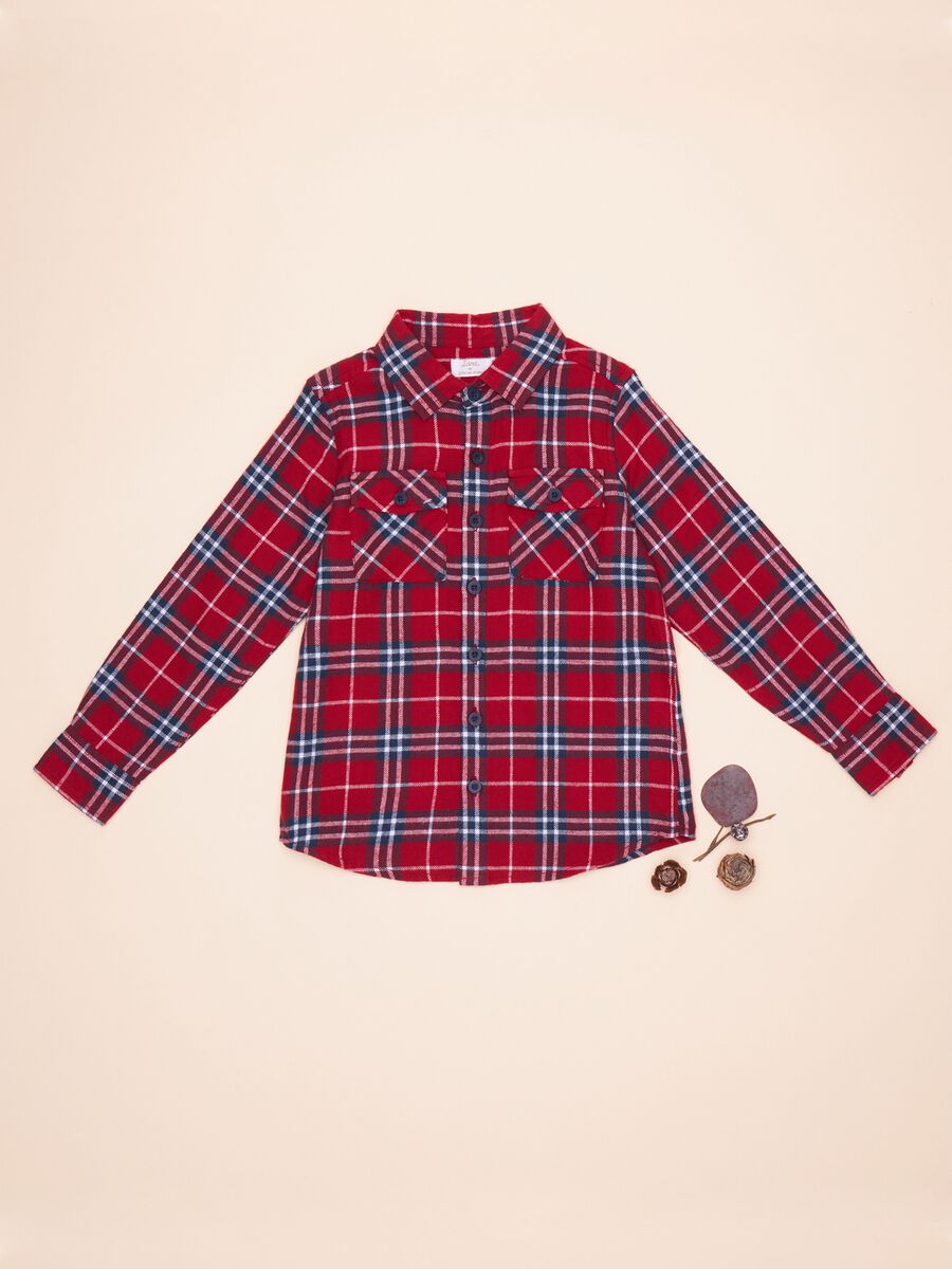 Camicia a quadri in flanella_0