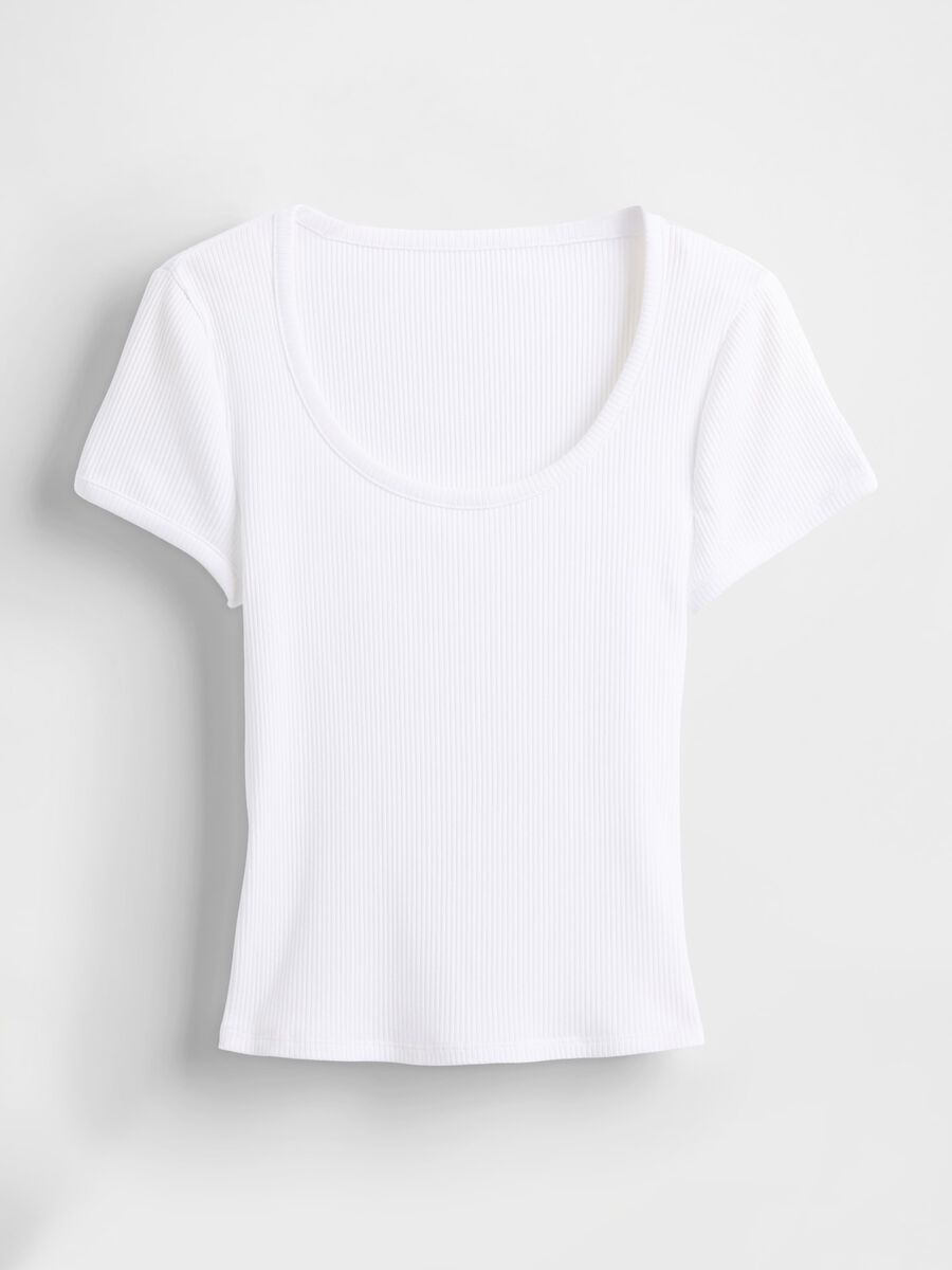 T-shirt bianca elasticizzata_3