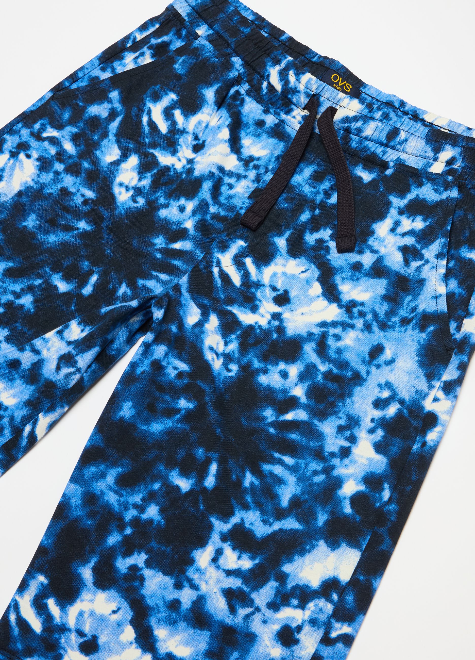Bermuda jogger in French Terry Tie Dye