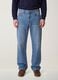 Jeans denim in puro cotone relaxed fit_1