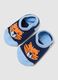 Calze antiscivolo in misto cotone multicolor da neonato con tigre_1