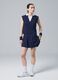 Blue sleeveless ALTAVIA COURT polo in stretch cotton with classic collar_0