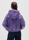 Girls' purple regular fit jacket with hood_1
