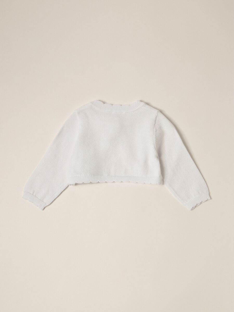 IANA newborn girl cardigan in cotton blend_1