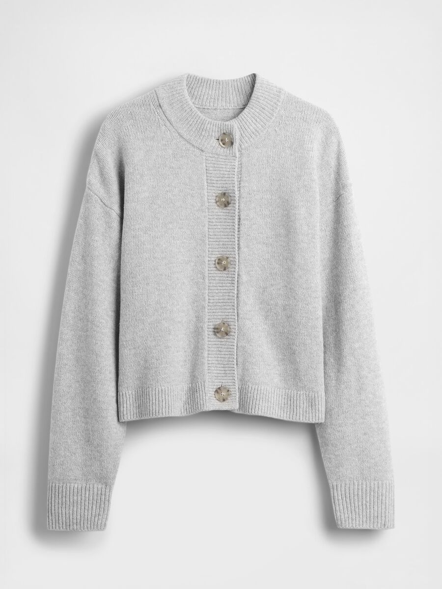 Grey Cotton Blend Cardigan_3