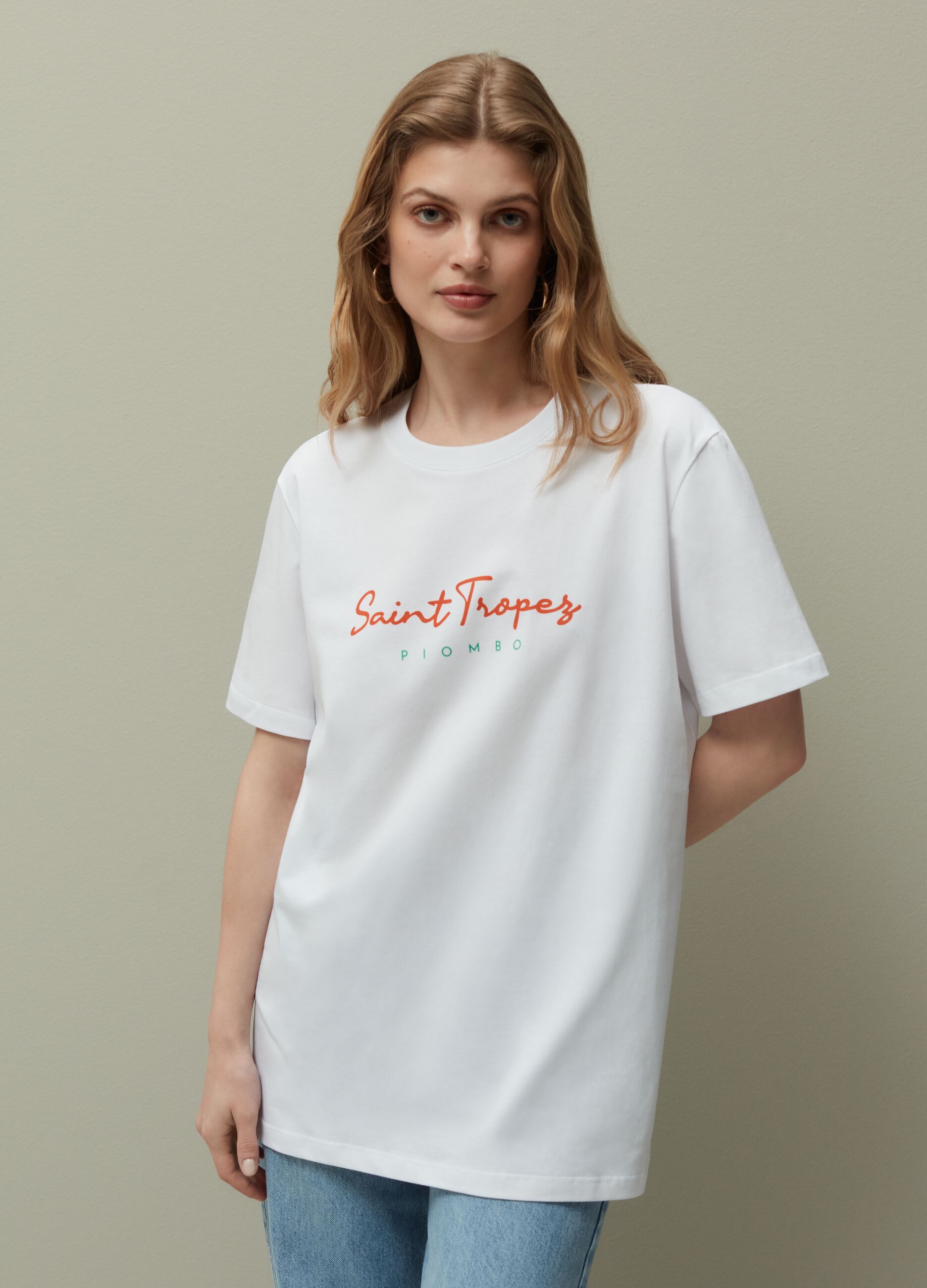 T-shirt unisex con stampa Saint Tropez_1