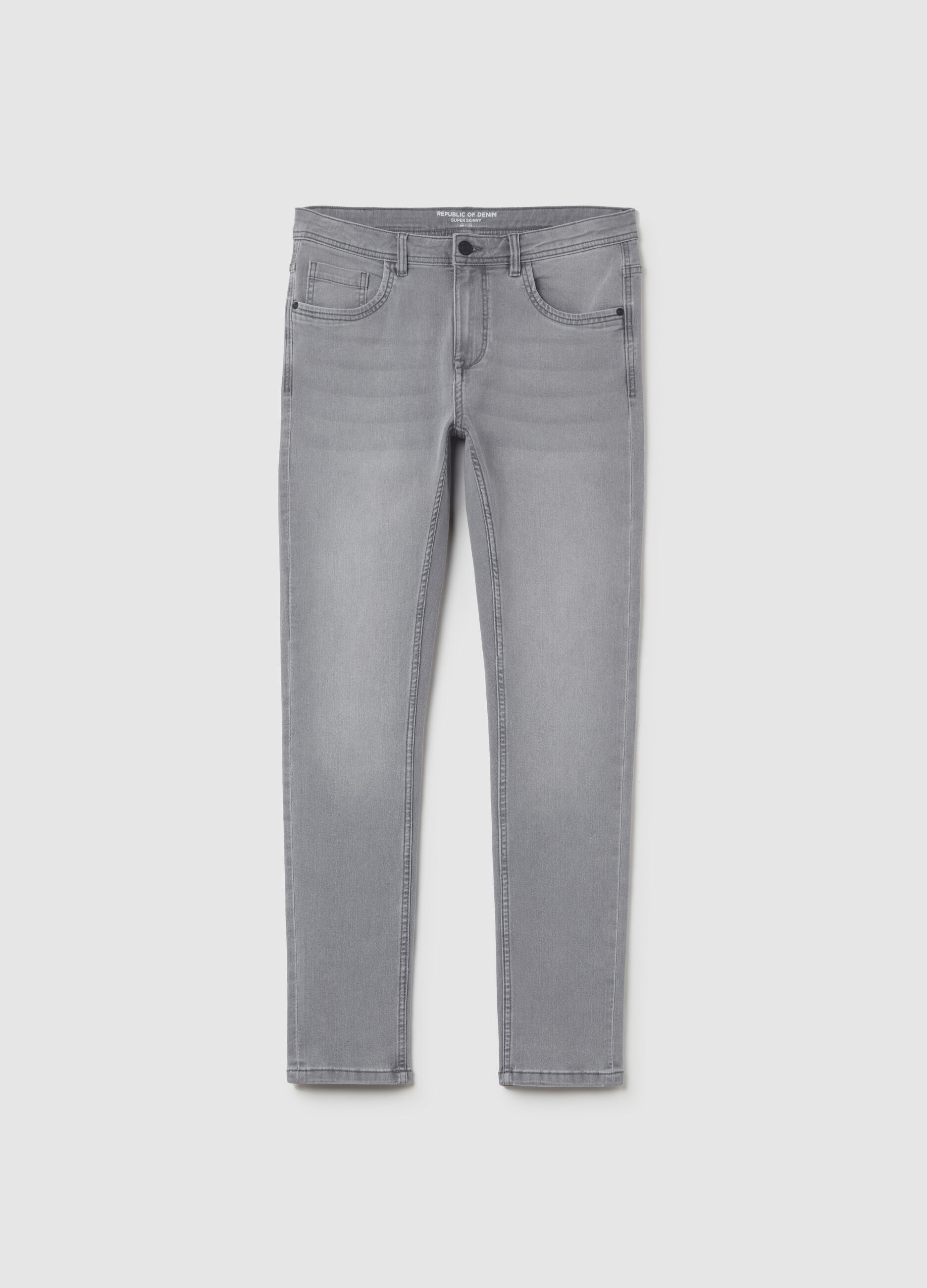 Super-skinny-fit jeans with fading