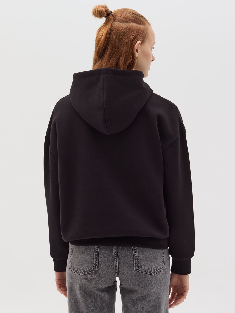Sweatshirt with hood and Mickey Mouse in diamantés_3