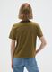 Women's green T-shirt in pure Italian cotton regular fit_2