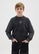 Boys' black long sleeve t-shirt in pure cotton_0