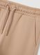 Girls' beige jogger trousers in pure cotton regular fit_2