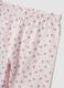 Pigiama rosa in puro cotone jersey organico con fantasia floreale per neonata e bimba_3
