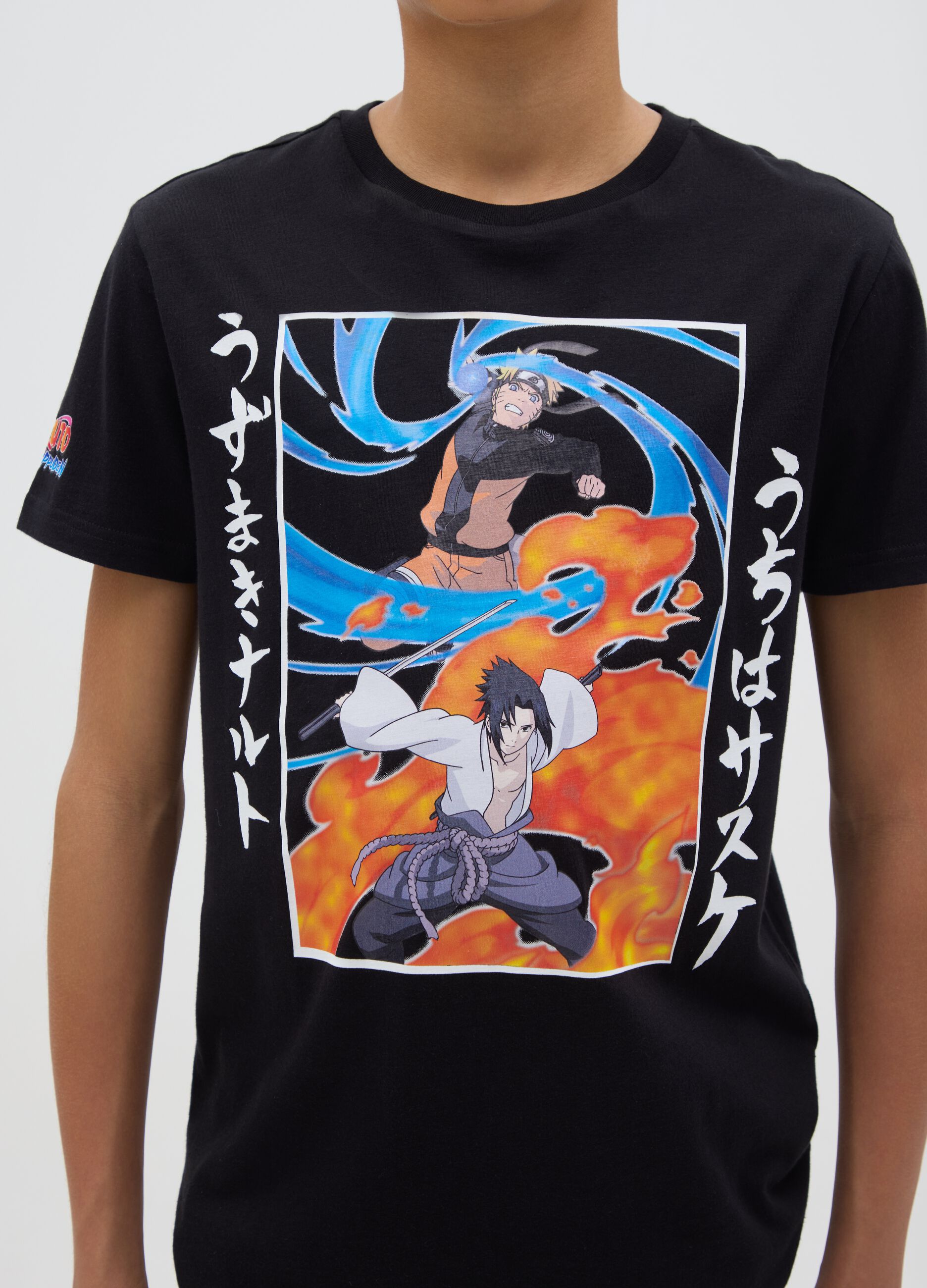 T-shirt in cotone con stampa Naruto