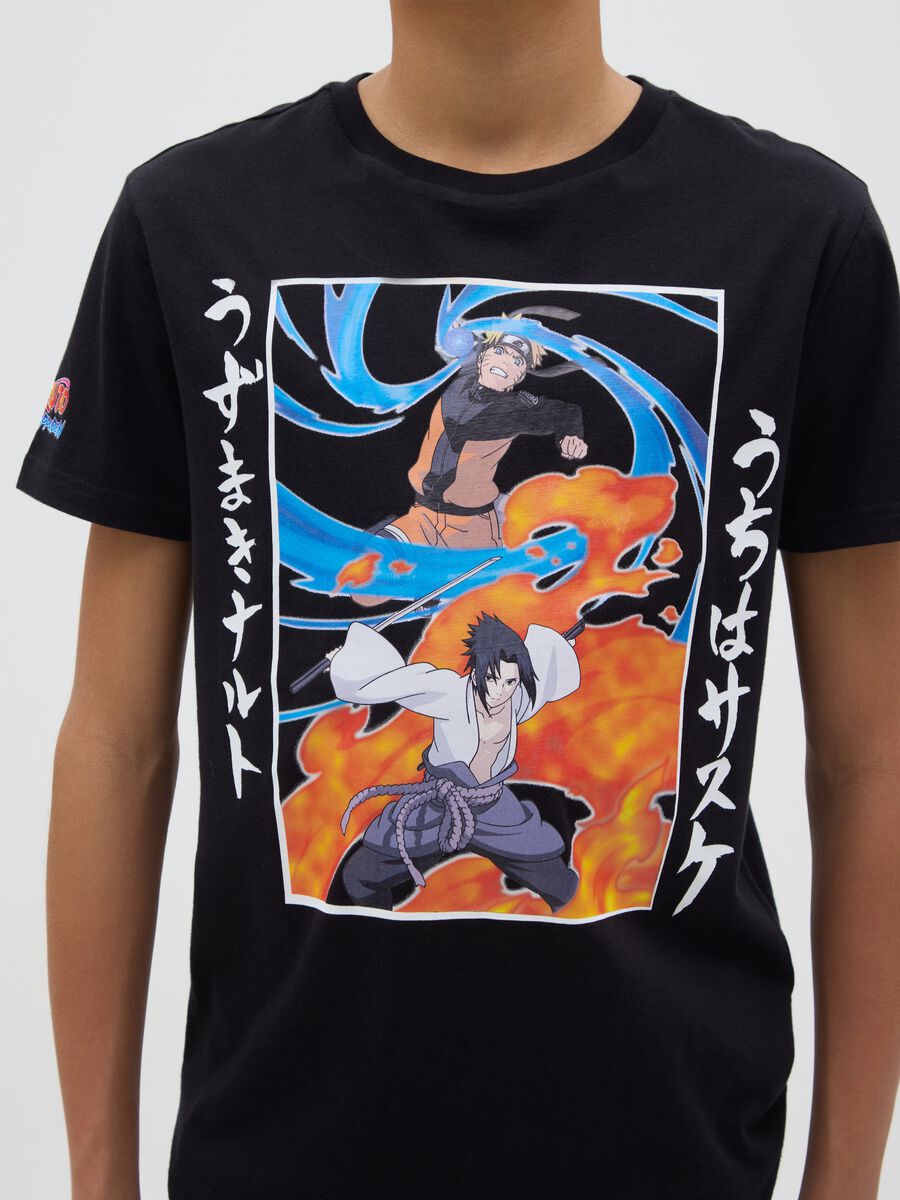 Cotton T-shirt with Naruto print_2