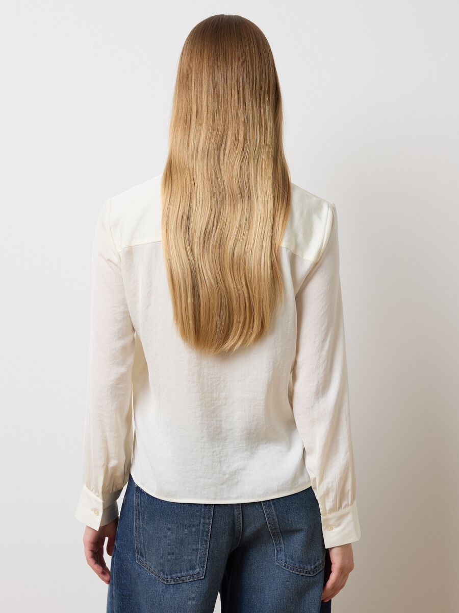 White Blouse with Mandarin Collar_3