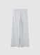 Grey wide leg cotton blend girl's trousers_4