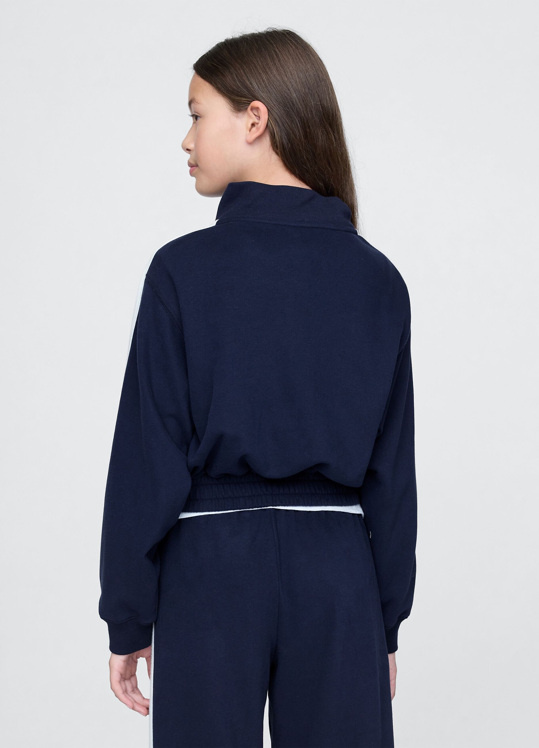 Blue zip-front hoodie for girls GAP Kids