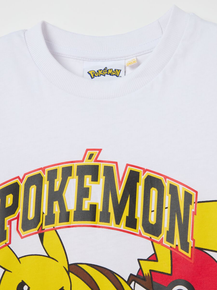 Cotton T-shirt with Pikachu print_2