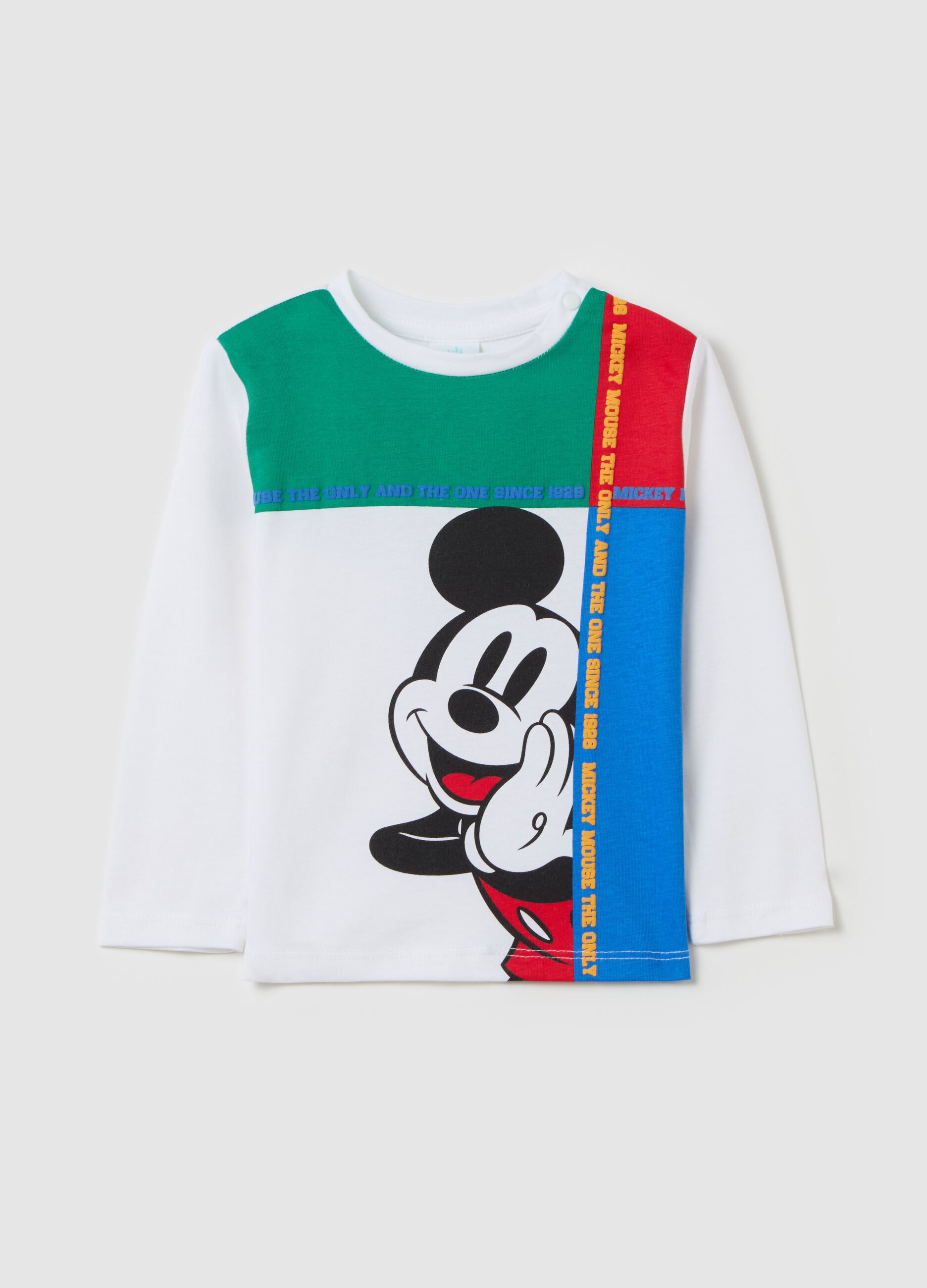 Long-sleeved T-shirt with Mickey Mouse print