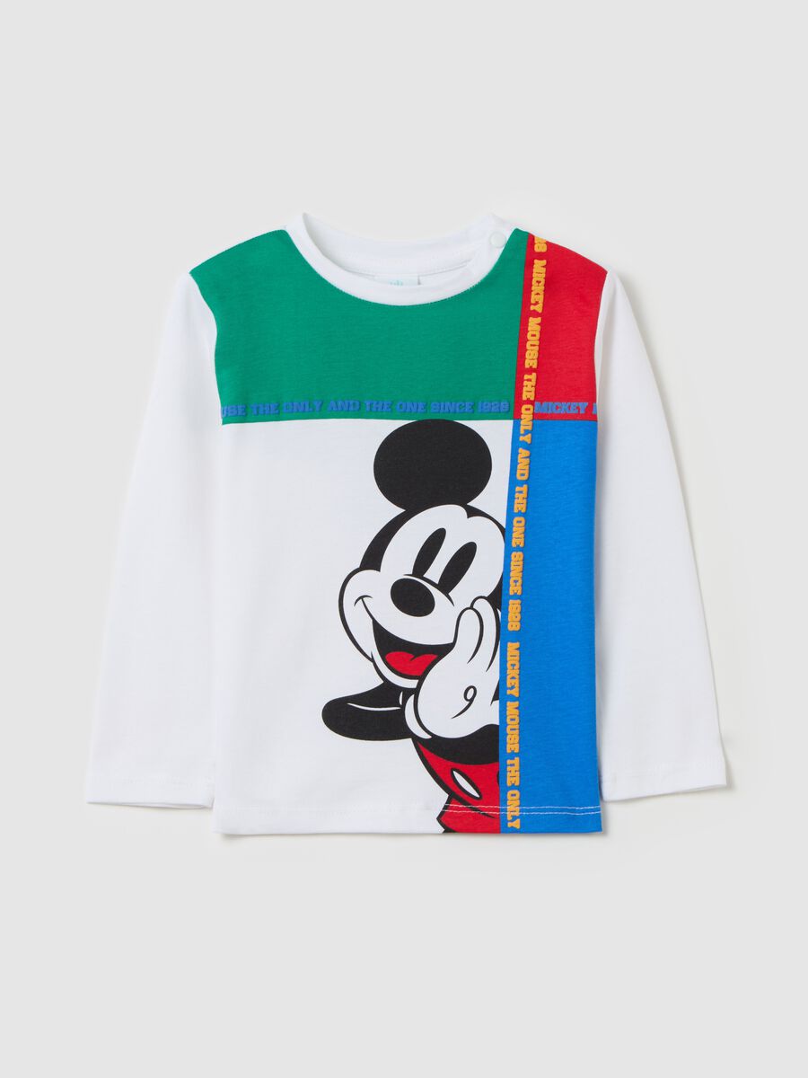 Long-sleeved T-shirt with Mickey Mouse print_0