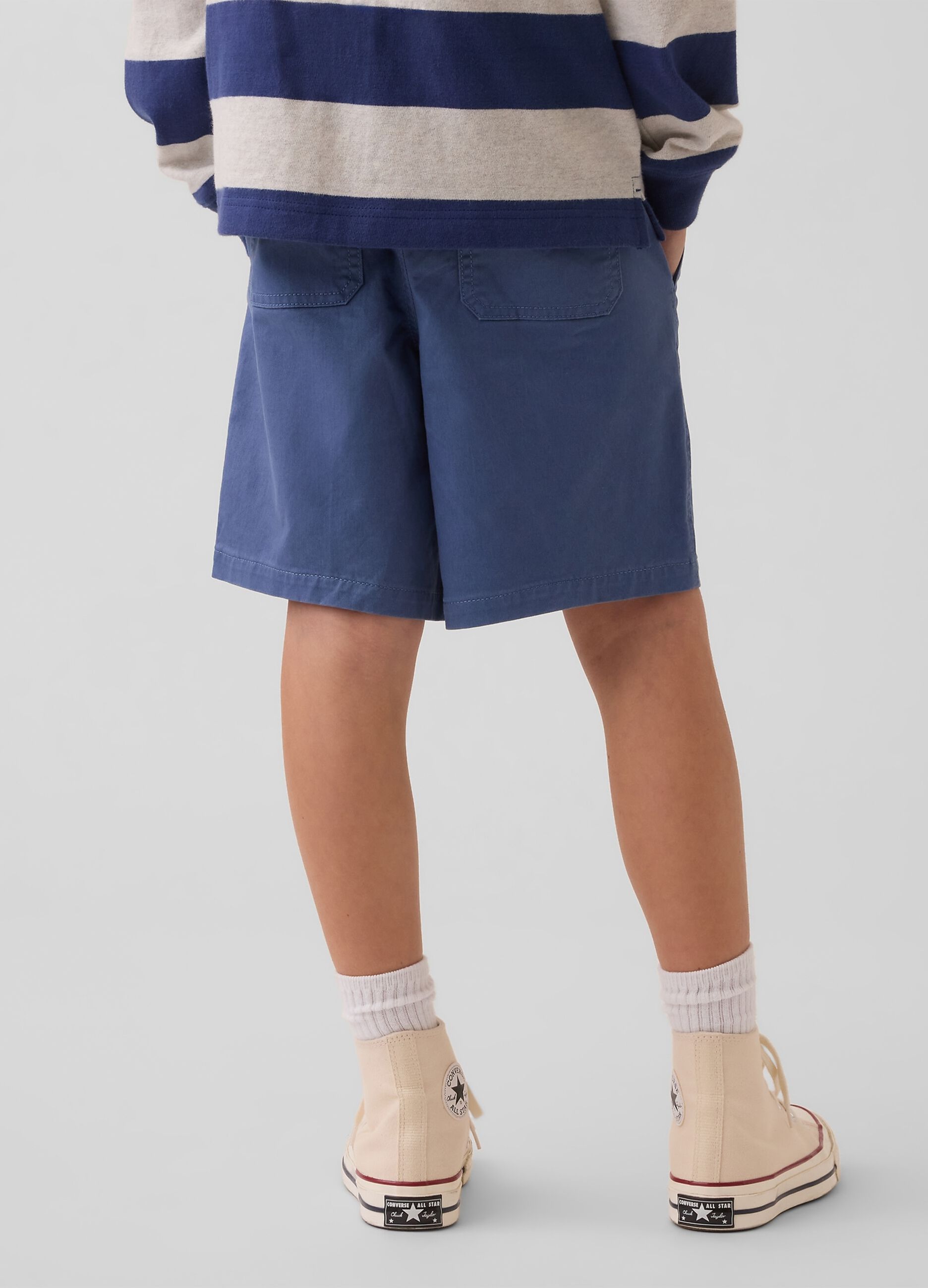 Stretch cotton shorts