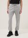 Grey cotton blend joggers regular fit with Everlast logo_1