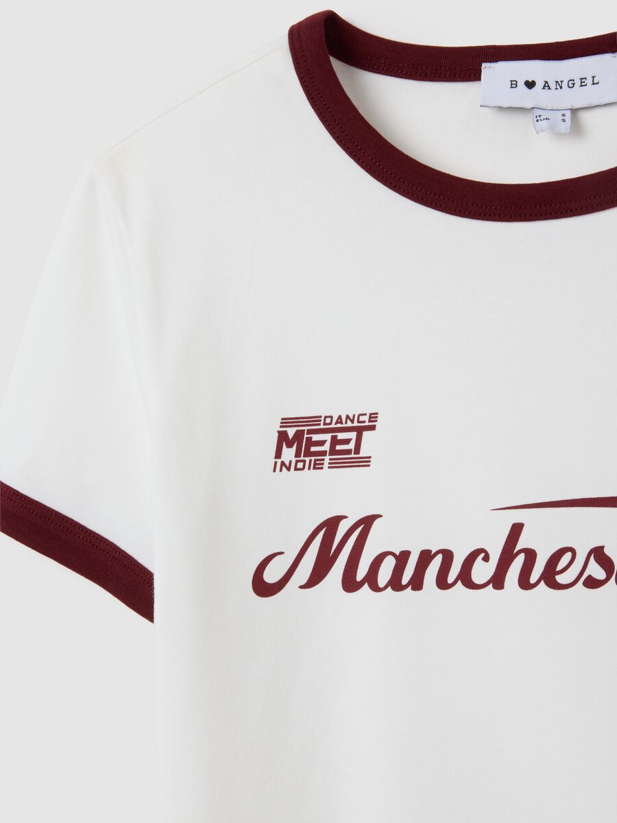 Women's White Cotton Blend T-shirt_1