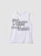 White organic cotton tank top_0
