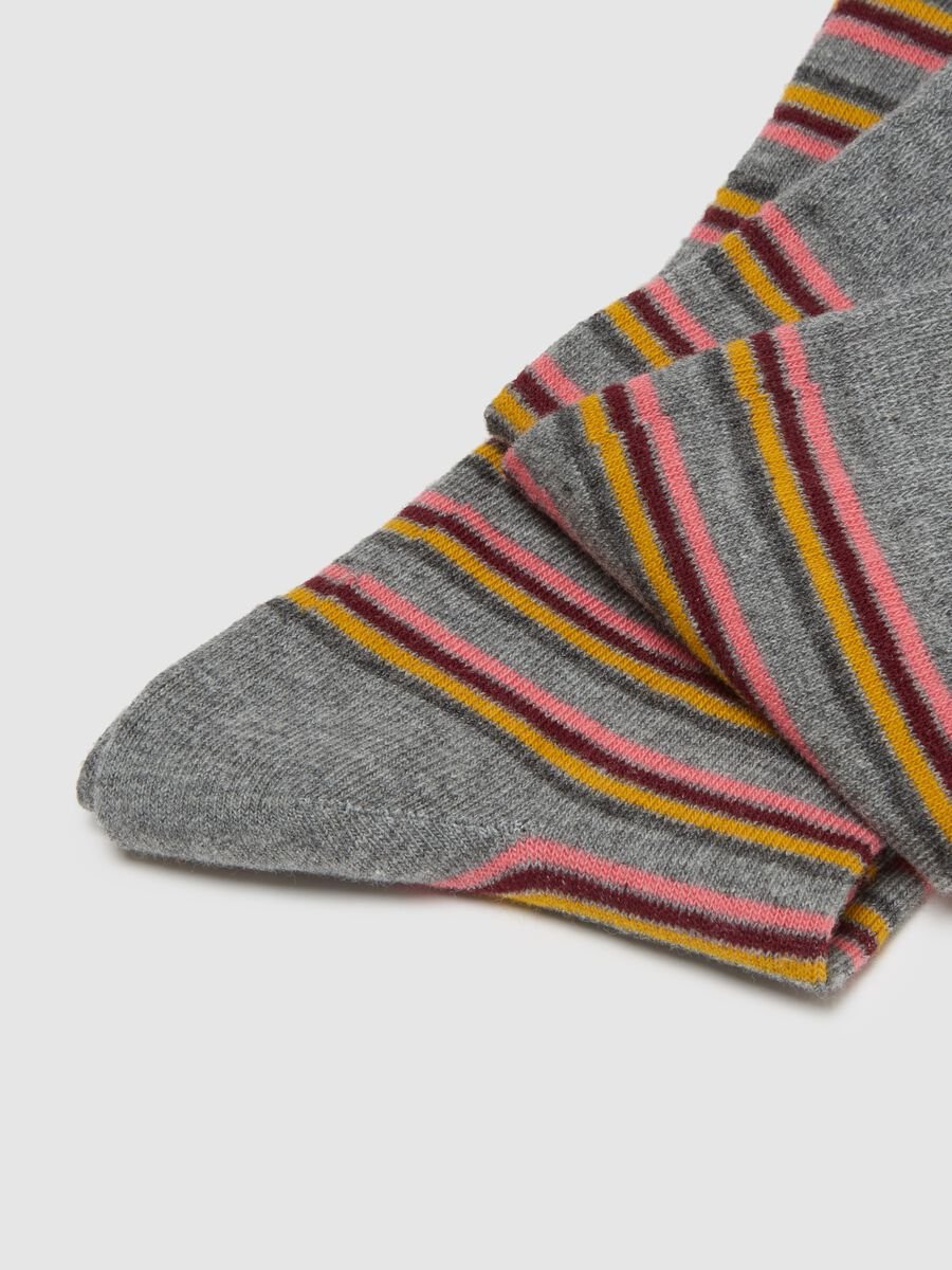 Tripack calze lunghe in misto cotone multicolor elasticizzate_1