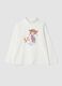 White organic stretch cotton crew-neck T-shirt_0