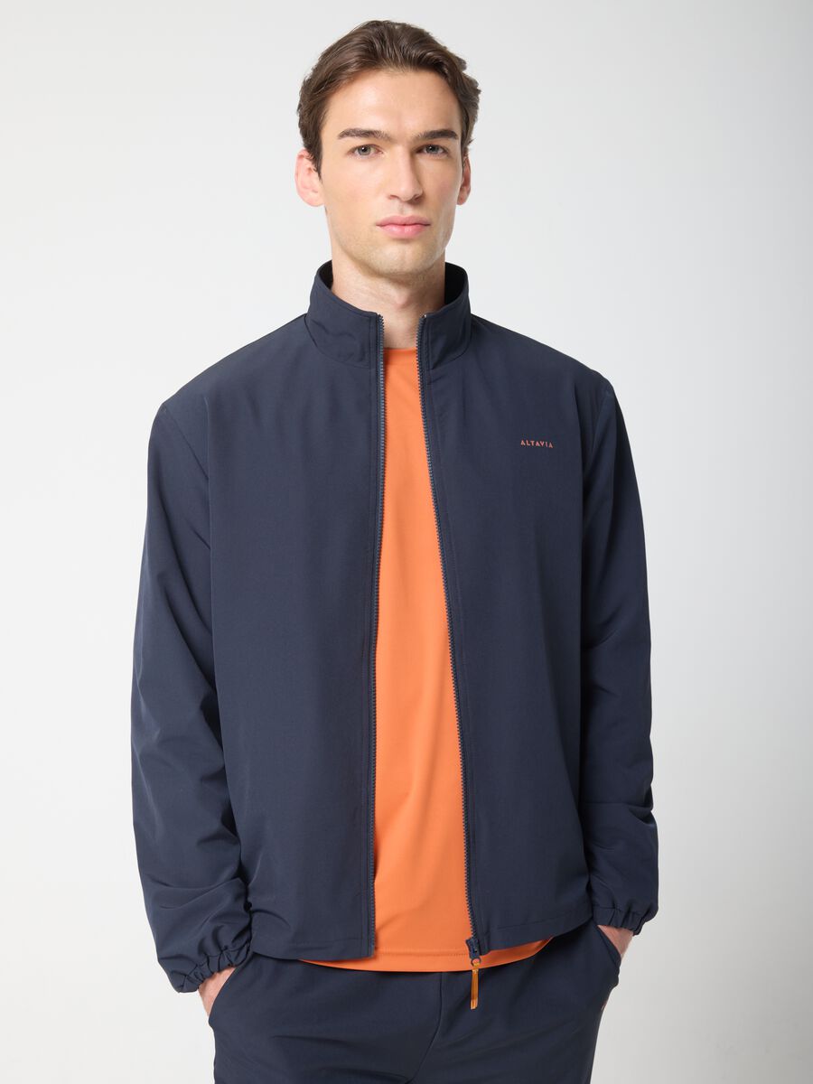 Technical fabric full-zip with contrasting profiles ALTAVIA COURT_1