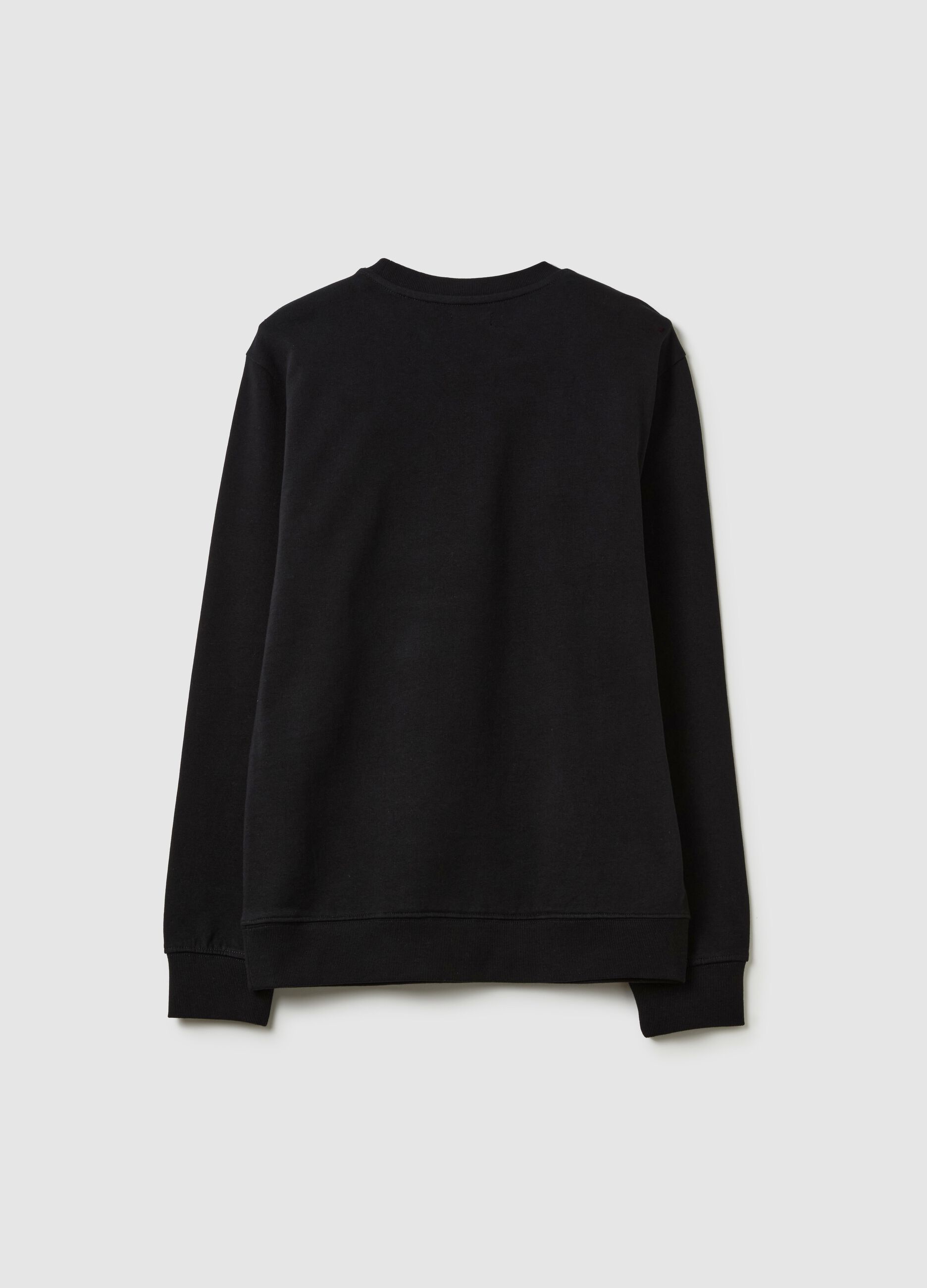 Round neck sweatshirt with print