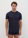 Blue pure cotton regular fit t-shirt_0