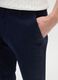 Blue stretch cotton trousers regular fit_3