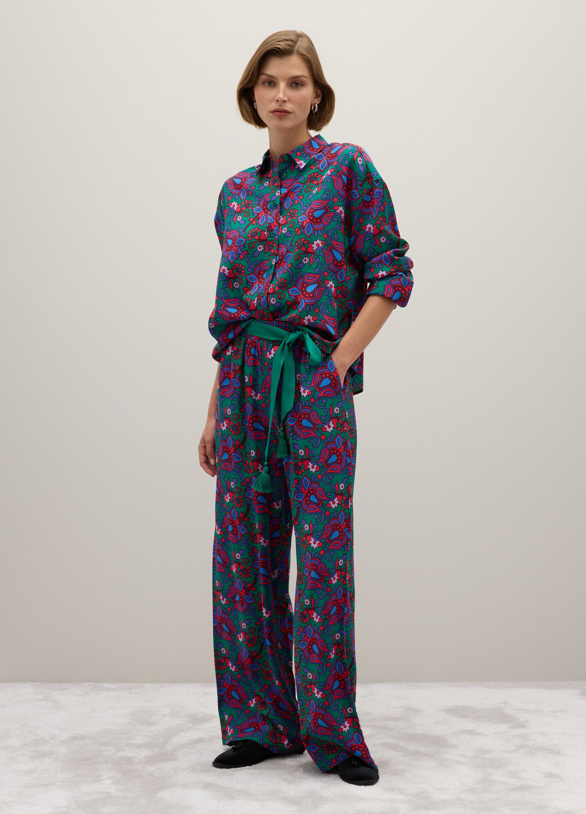 Multicolour Palazzo Trousers