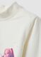 White stretch cotton T-shirt with K-Pop Demon Hunters print_3