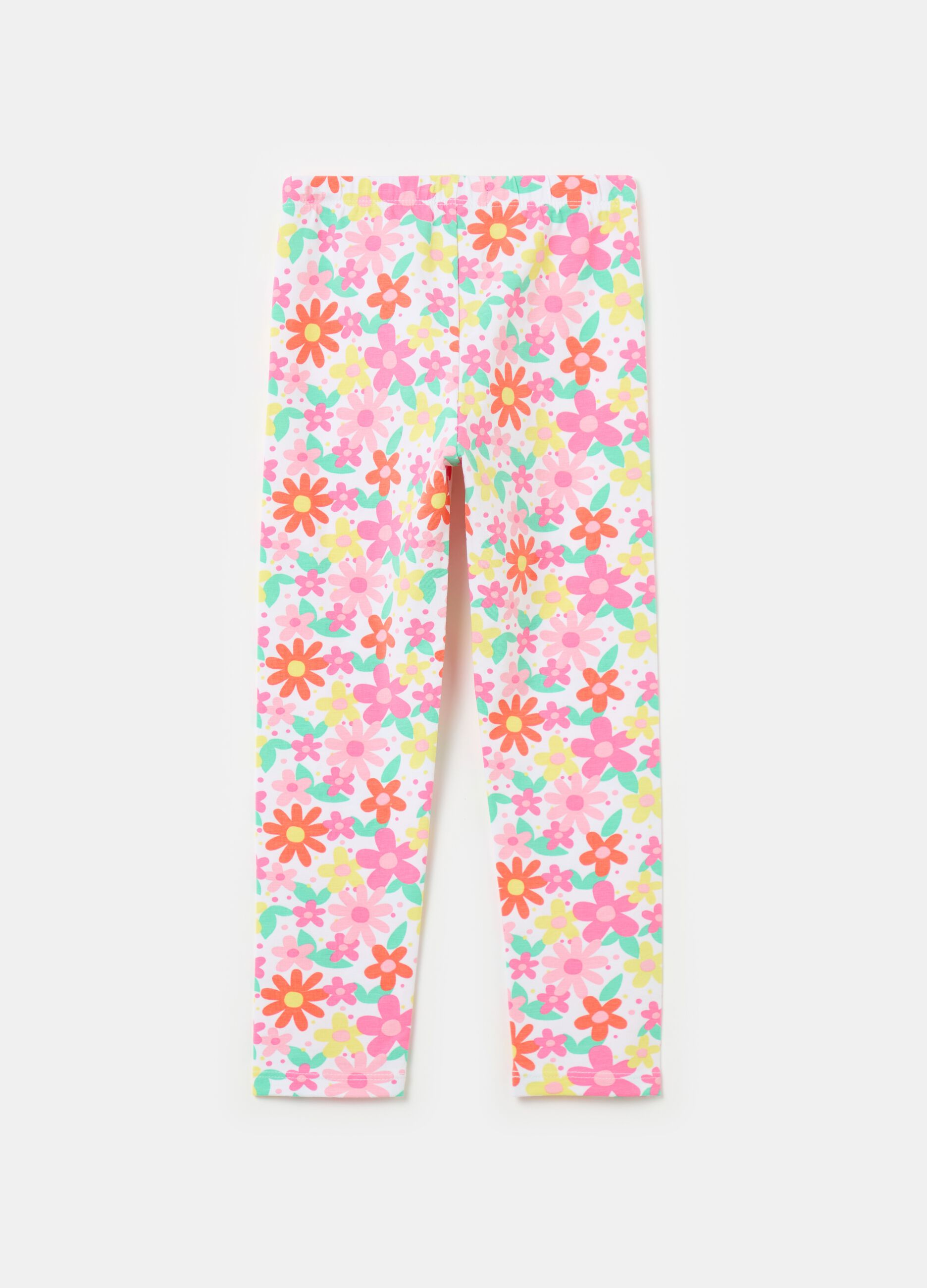 Leggings stretch con stampa