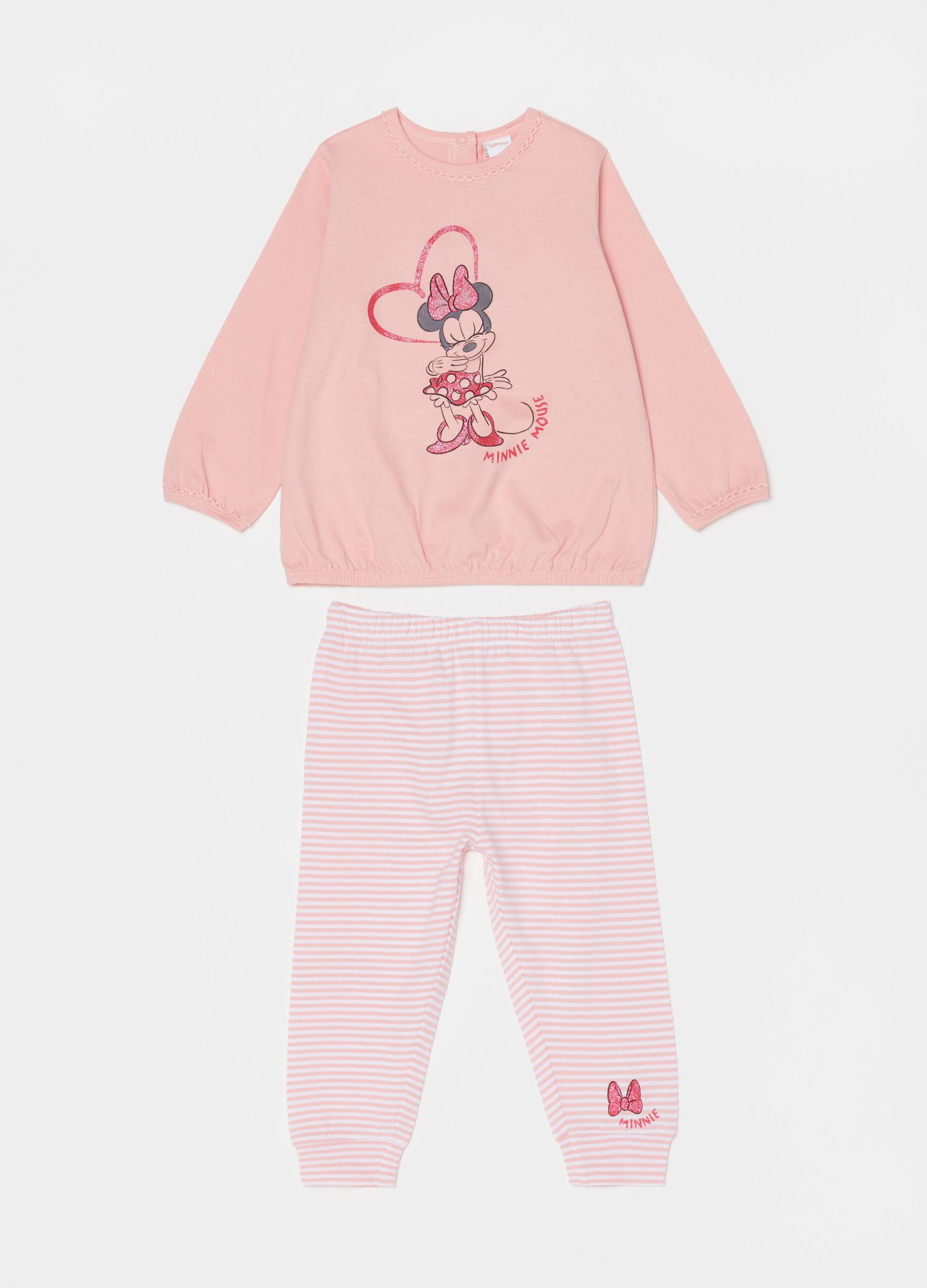 Pyjamas in 100% cotton with Minnie Mouse print