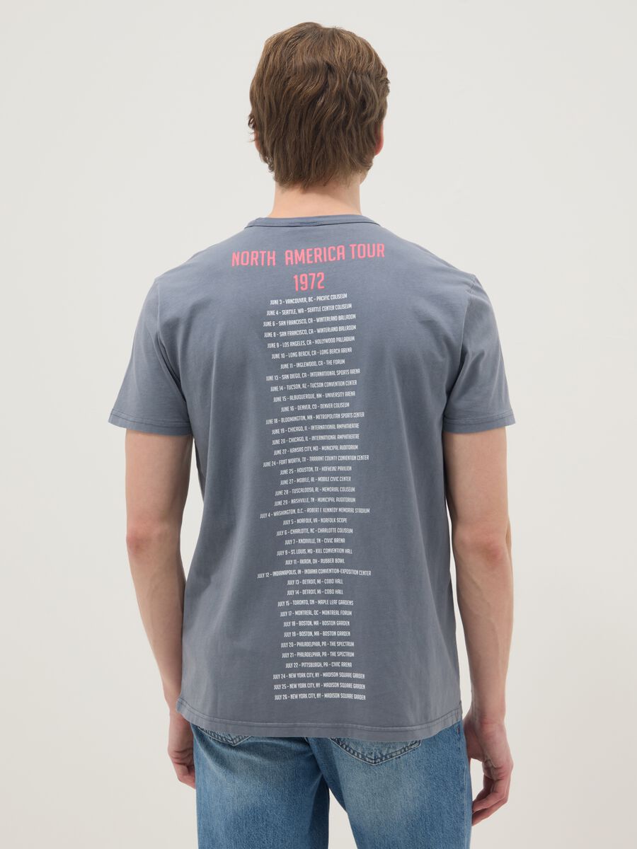 Grey regular fit pure cotton T-shirt with Rolling Stones print_3