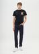 Black short-sleeve t-shirt in pure cotton regular fit_1