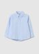 Sky blue regular fit pure cotton children's shirt_0