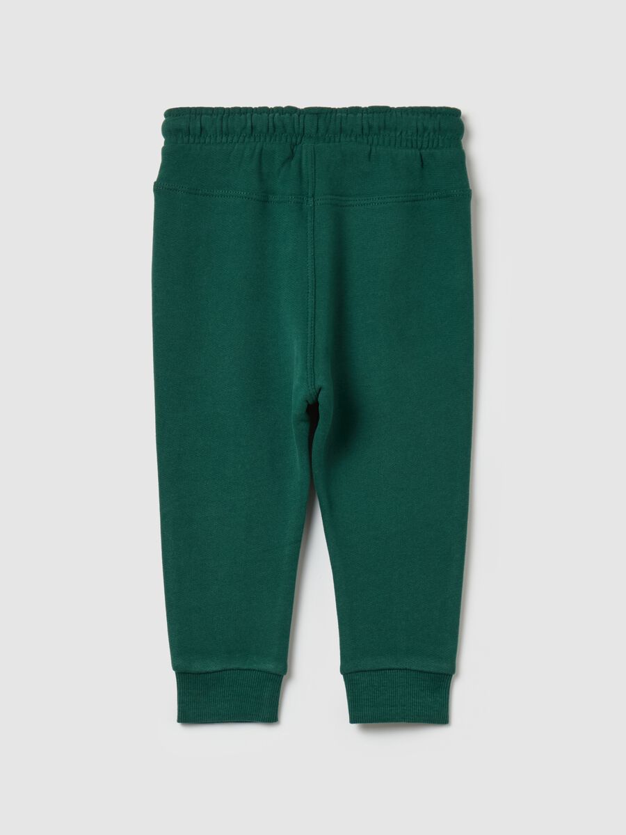 Joggers with drawstring and penguin patch_1