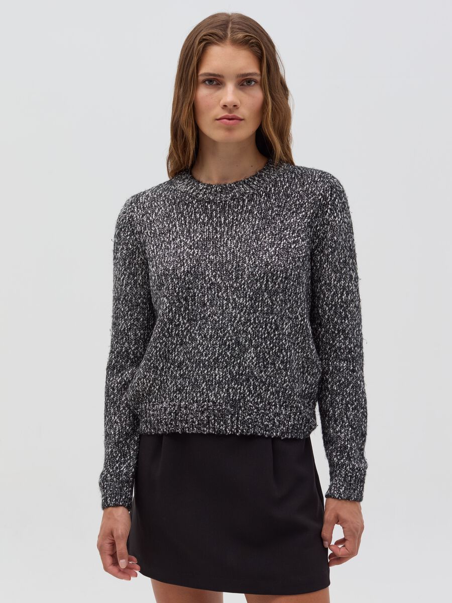 Mélange pullover in lurex_0