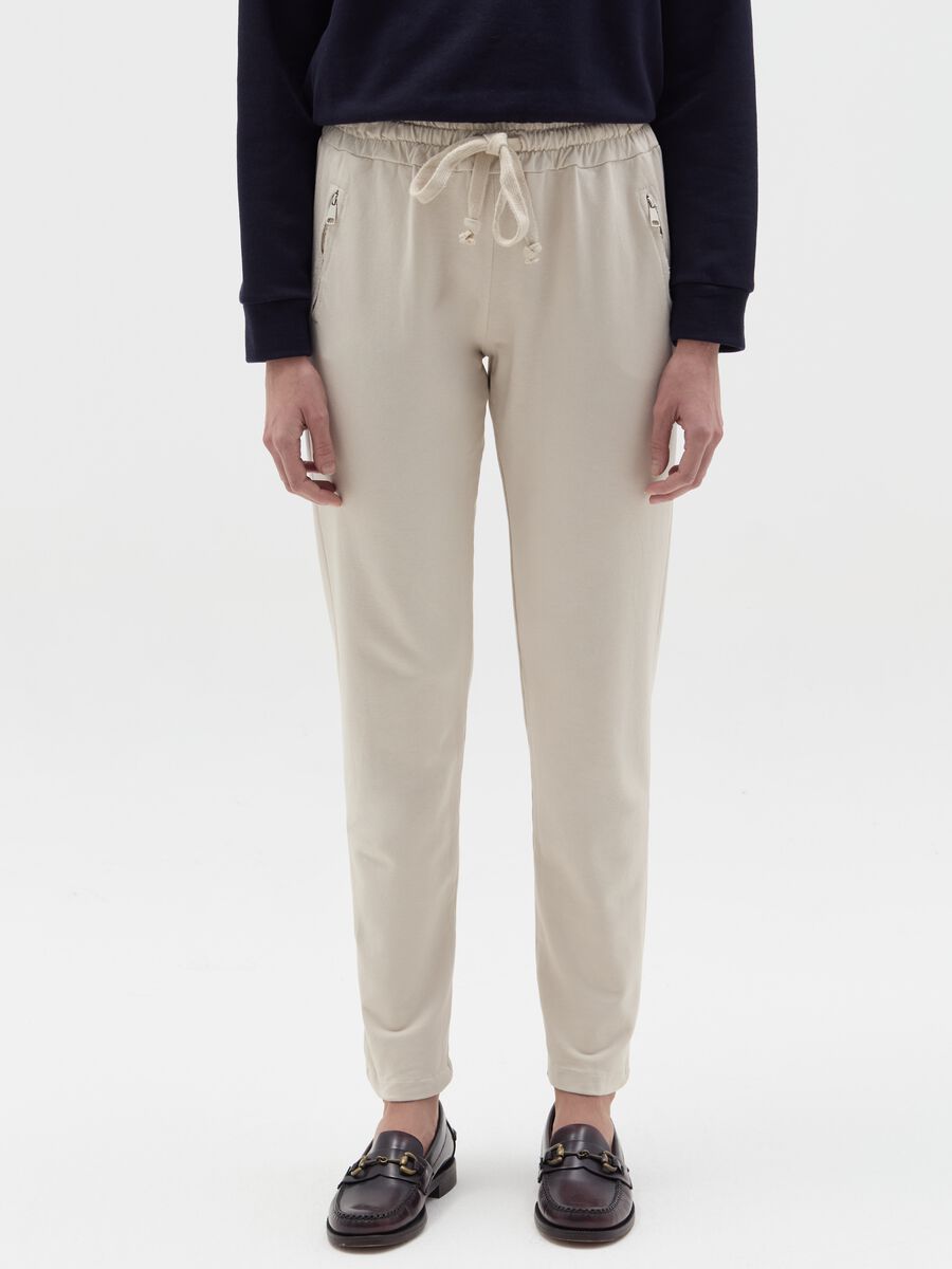Jogger trousers with zip pockets_1