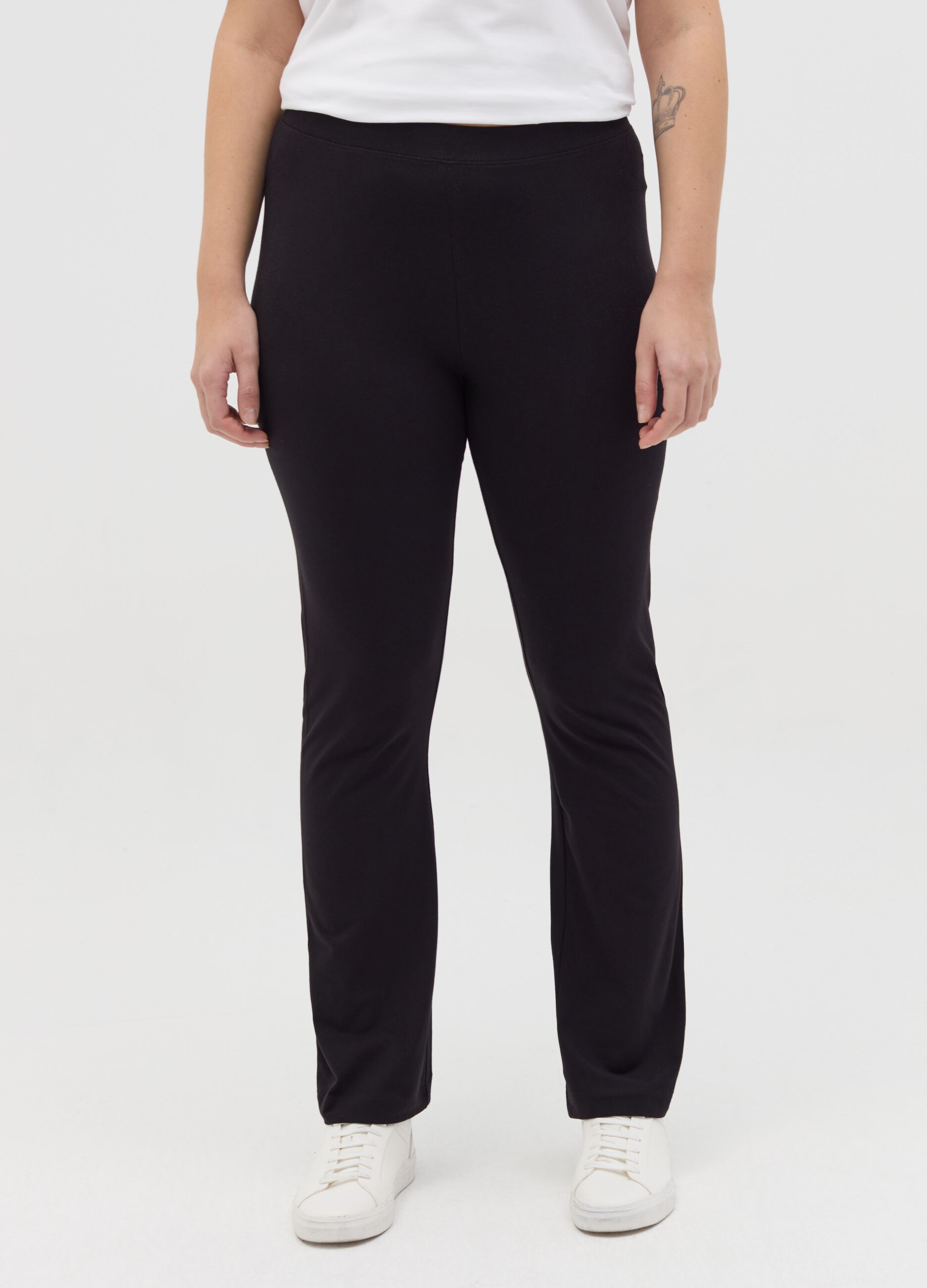 Curvy flare-fit stretch leggings