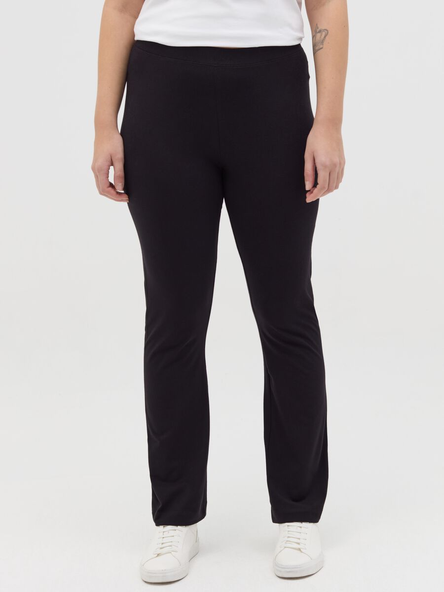 Curvy flare-fit stretch leggings_1