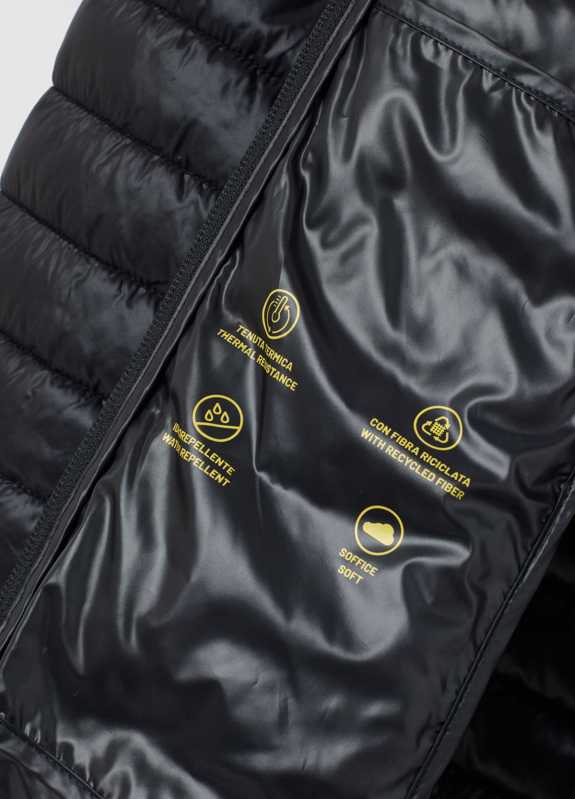 Girls' black regular-fit jacket