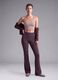Pink cropped top in stretch fabric_3