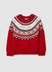Girls' Save the Children Christmas Jumper with Red Jacquard Pattern_0
